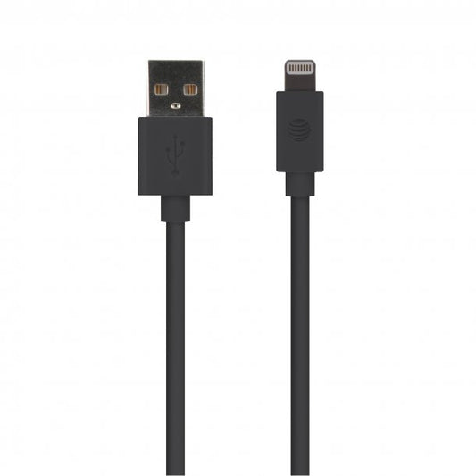 AT&T PVC Charge and Sync Lightning® Cable, 10 Feet (Black)