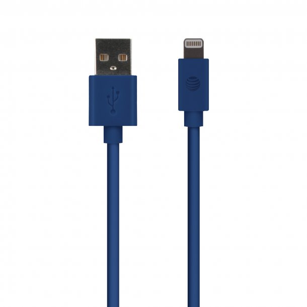 AT&T PVC Charge and Sync Lightning® Cable, 10 Feet (Blue)
