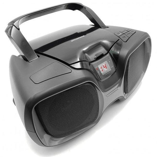 SYLVANIA  Portable CD AM/FM Radio Boombox (Black)