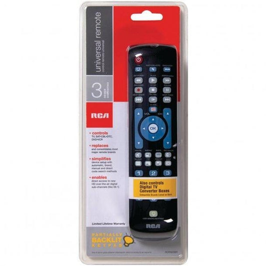 RCA 3-Device Backlit Universal Remote