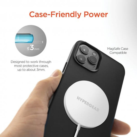 HYPERGEAR 15-Watt Universal Magnetic Wireless Fast Charger