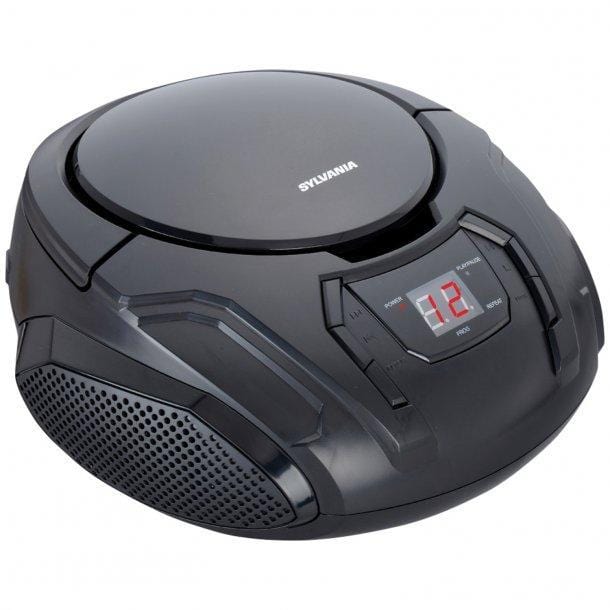 SYLVANIA Portable CD Player with AM/FM Radio (Black)