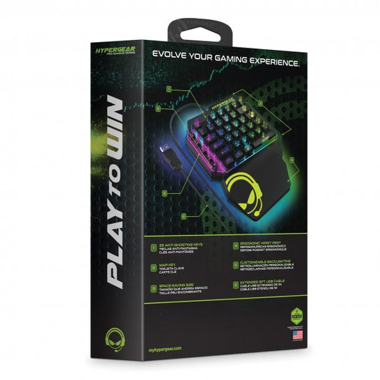 HYPERGEAR KeyVictory 1-Handed Gaming Keypad