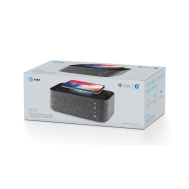 AT&T Bluetooth® Wireless Speaker with Qi® Wireless Charger Pad