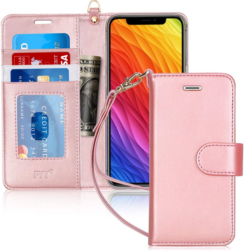 iPhone 13/14 Leather Wallet Card Holder Case