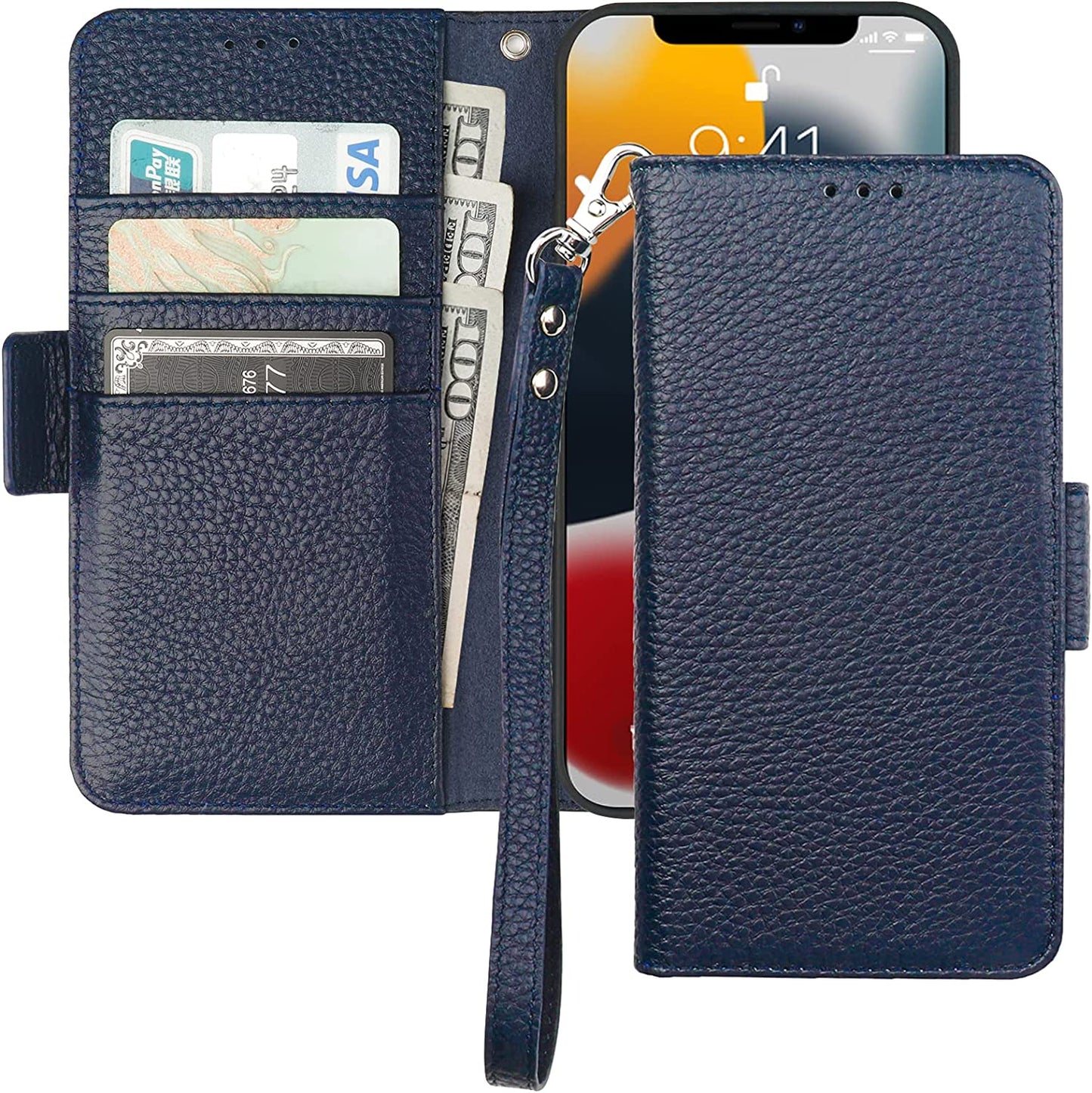 Leather Wallet Card Holder Case for IPHONE XR