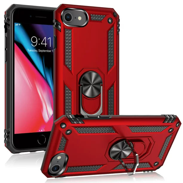 Military Armor Dual Heavy-Duty Shockproof Ring Holder Case for IPHONE 7 PLUS / 8 PLUS