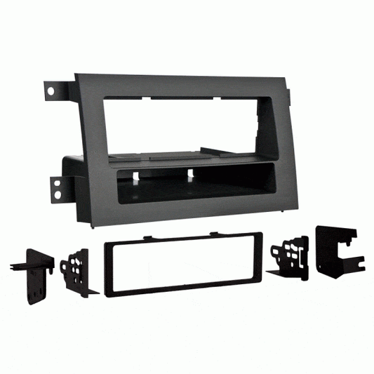 Single DIN W/ Pocket Installation Kit for Honda Ridgeline Vehicles (2005-2009) (Gray) - The Accessories  Place