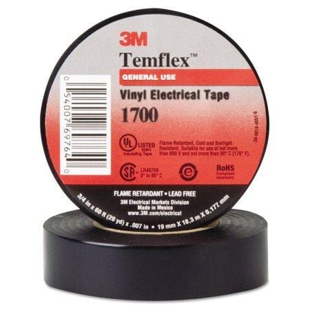 3M Temflex 1700 Electrical Tape (60 FT) - The Accessories  Place 