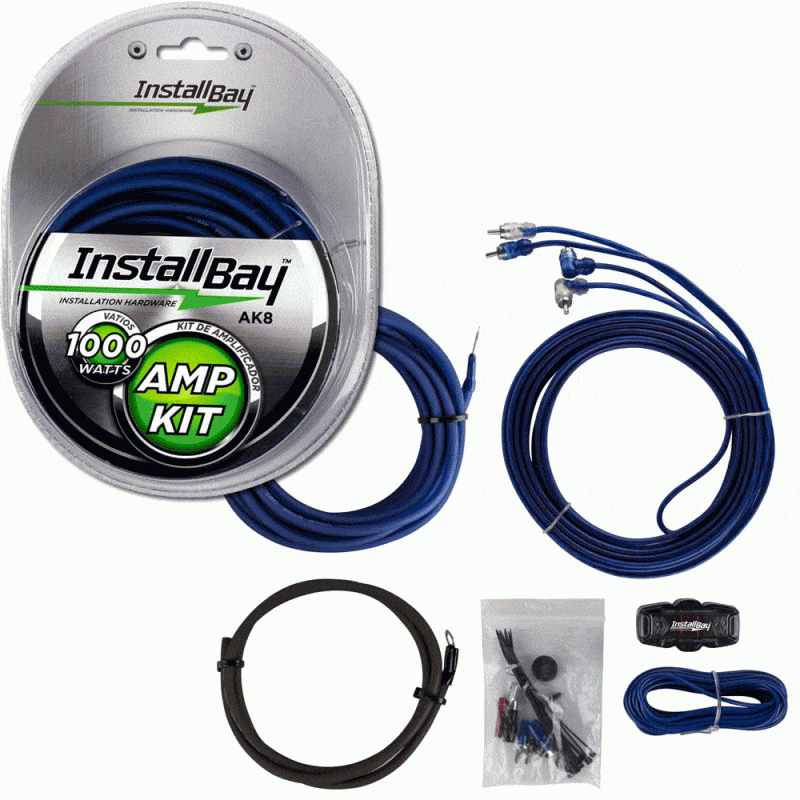 The Install Bay AMP Kit Complete 1000w 8 GA Value - The Accessories  Place 