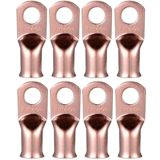 INSTALLBAY 8PCS Assorted Wire Ring Gauge Copper (8x5/16) (8x3/8) (4x5/16) - The Accessories  Place