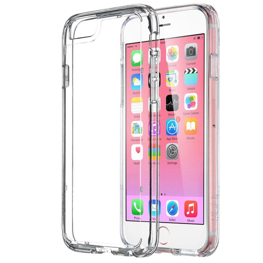 iPhone 6+/7+/8+ Military Armor Dual Heavy-Duty Shockproof Ring Holder Case (Clear)
