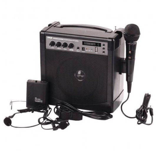 Pyle Pro Bluetooth Portable Karaoke PA Amplifier & Microphone System