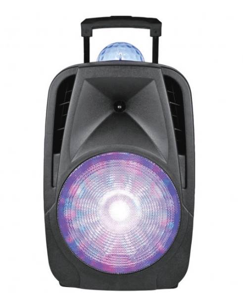 Light-Up Portable Bluetooth DJ Speaker W/ Disco Light 12 In.