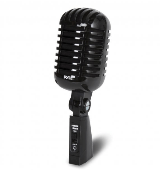 Classic Retro Vintage-Style Dynamic Vocal Microphone (Black)