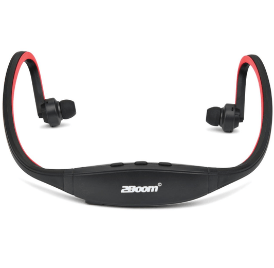 2BOOM HPBT260R Sports Blade Bluetooth Wireless Earbuds with Microphone (Red)