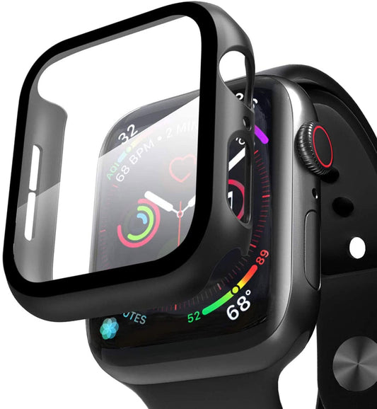 Apple Watch Case Glass Screen Protector -Black- (38/40/42/44MM)