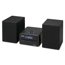 JENSEN JBS-210 3-Piece Stereo 4-Watt-RMS CD Music System with Bluetooth®, Digital AM/FM Receiver, 2 Speakers, and Remote