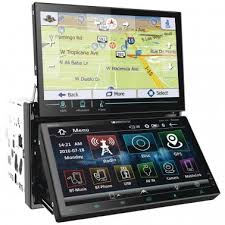 SoundStream Dual-7" Motorized-Display Double-DIN In-Dash AptiX Navigation Bluetooth DVD Receiver - The Accessories  Place 