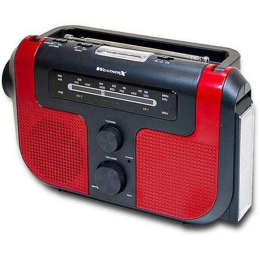 WEATHERX  AM/FM/NOAA® Weather Crank Radio