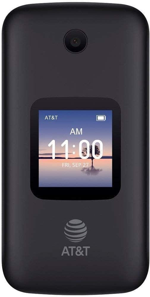 Alcatel SMARTFLIP 4052R | 4G LTE | 4GB Flip-Phone AT&T AND CRICKET- Volcano Black