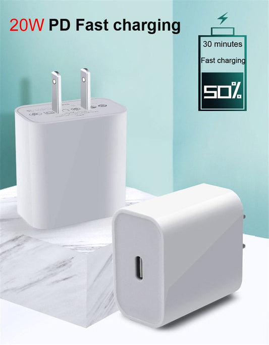 GENERIC 20W 1m USB-C Charging Data Cable for iPhone 12 11 Pro XS Max XR X 8 7 6 6S Plus SE 2020 5S 5 Fast Charger Wire Mobile Phone Cord