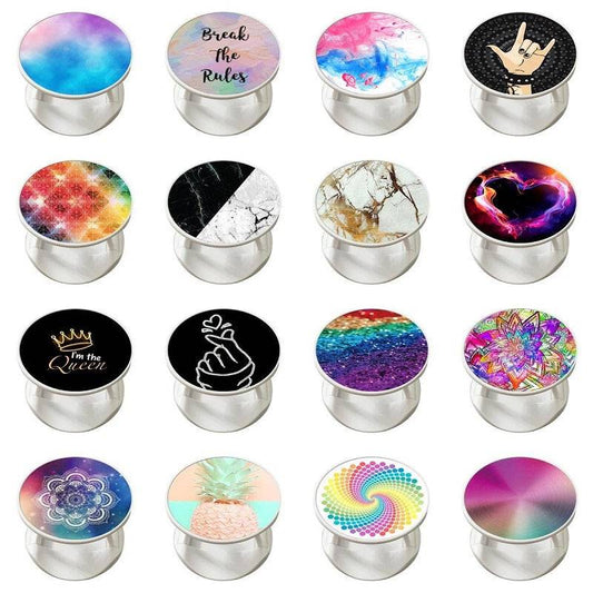 phone holder car Round Fashion Air Sac Phone Holder Expanding Stand Grip Mount foldable phone holder  finger phone holder socket