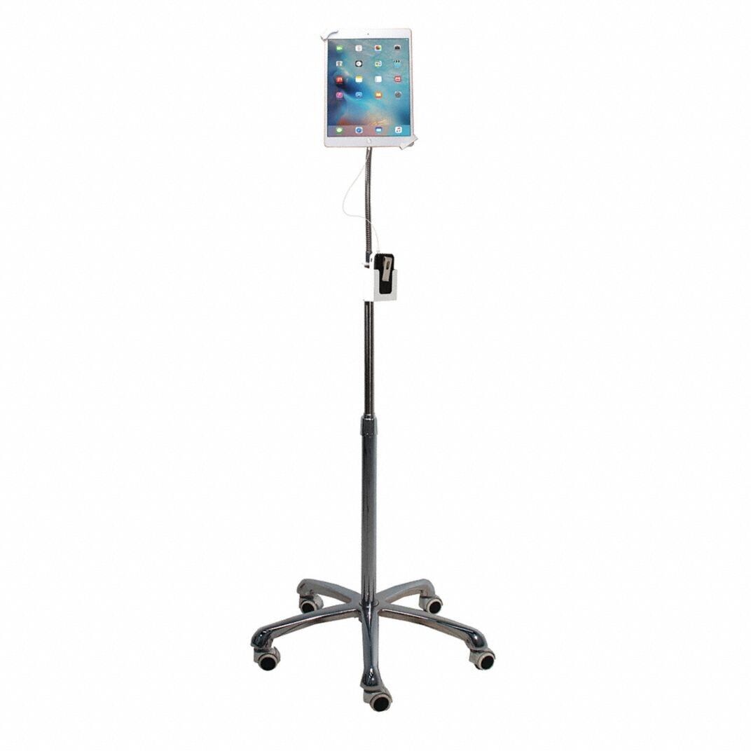 CTA Digital Heavy-Duty Security Gooseneck Floor Stand for iPad®/Tablet