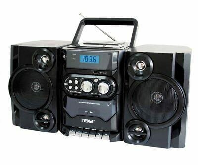 Portable MP3/CD Player with AM/FM Radio & Detachable Speakers