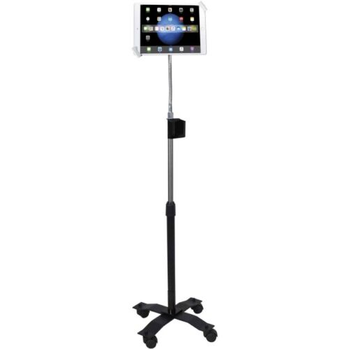 CTA Digital Compact Security Gooseneck Floor Stand with Lock and Key Security System for iPad®/Tablet