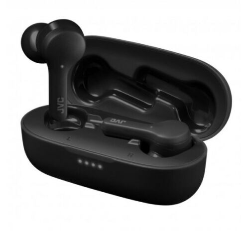 JVC HA-A8T In-Ear True Wireless Stereo Bluetooth® Earbuds with Microphone and Charging Case (Black)