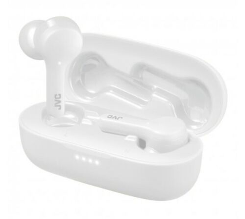 JVC HA-A8T In-Ear True Wireless Stereo Bluetooth® Earbuds with Microphone and Charging Case (White)